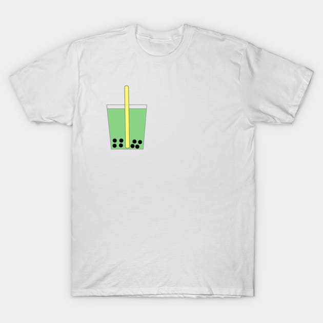 Matcha Boba Tea T-Shirt by drawingnikki